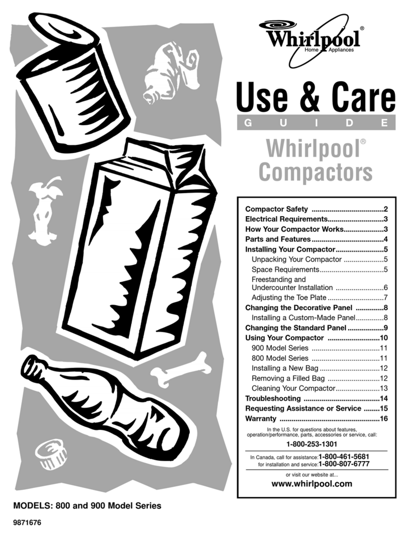 Whirlpool 800 SERIES Use & care guide Whirlpool 800 SERIES Use & care guide