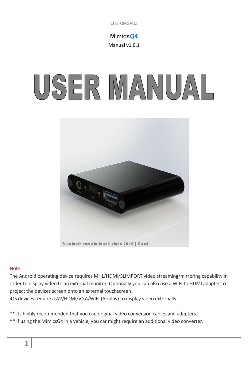 CUSTOMGADZ mimicsG4 user manual
