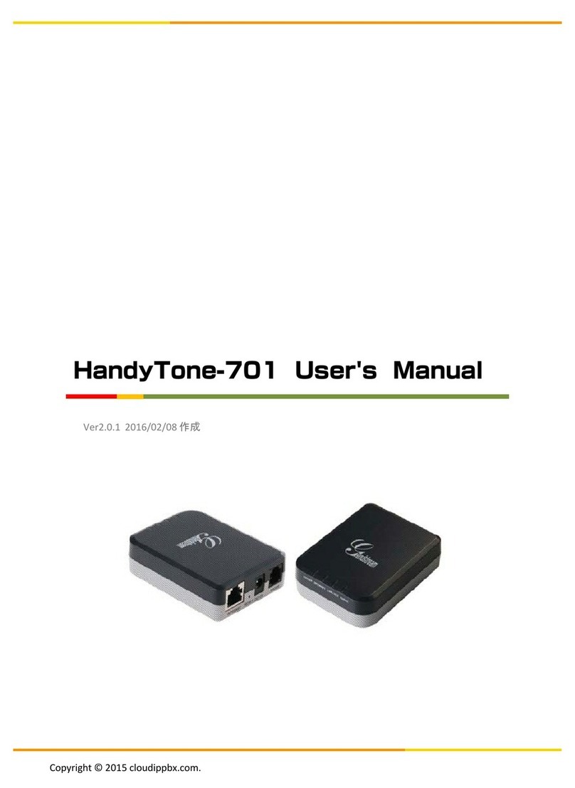 Grandstream Networks HandyTone-701 user manual Grandstream Networks HandyTone-701 user manual