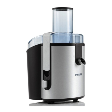 Philips HR1861 Aluminium Collection User manual Philips HR1861 Aluminium Collection User manual