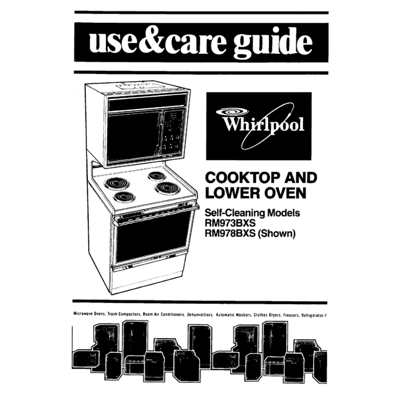 Whirlpool RM973BXS Use & care guide