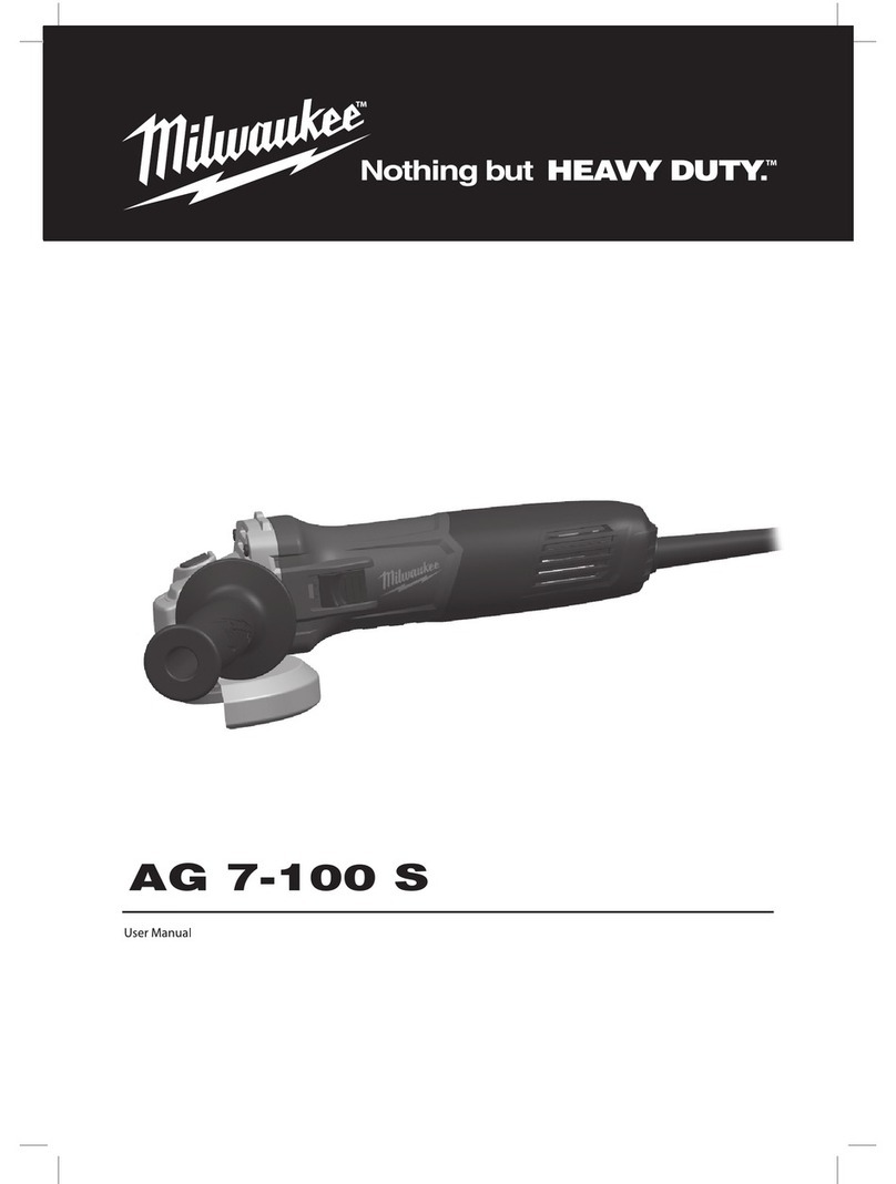 Milwaukee AG 7-100 S User manual