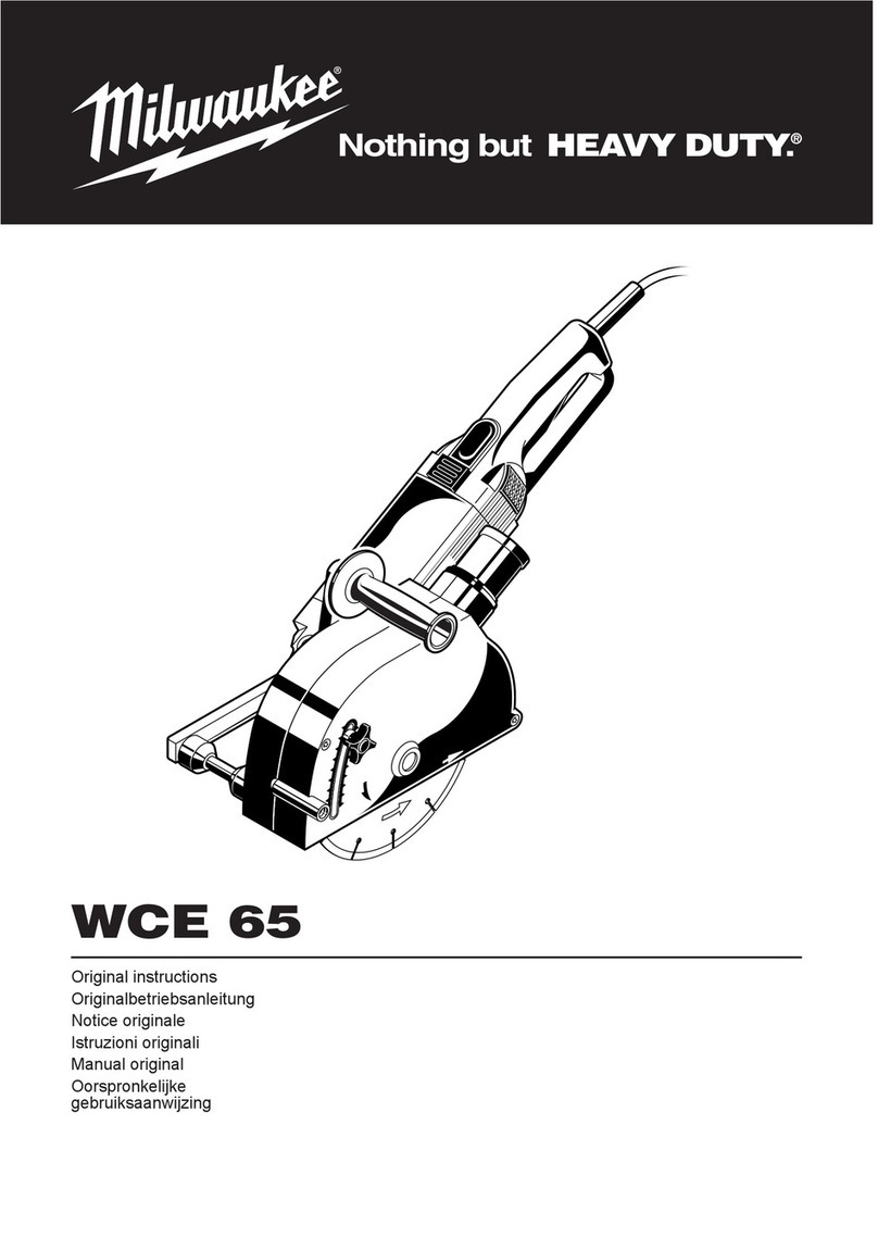 Milwaukee WCE 65 User manual