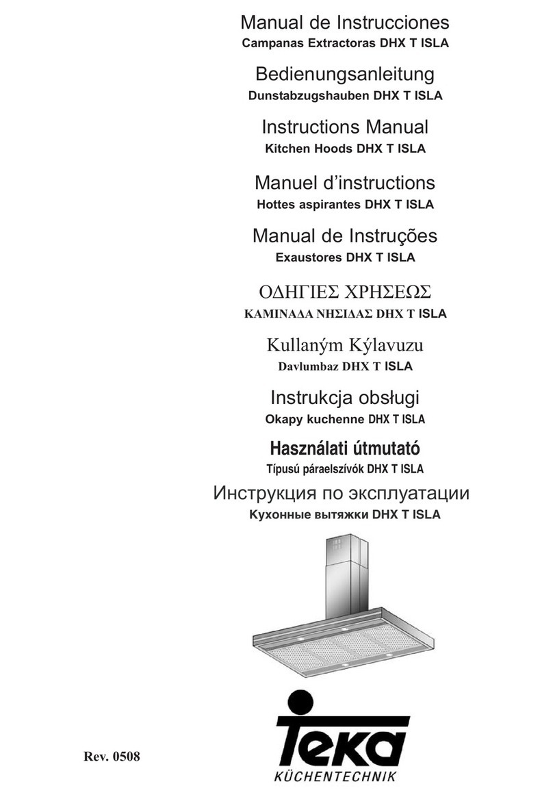 Teka DHX T ISLA User manual Teka DHX T ISLA User manual