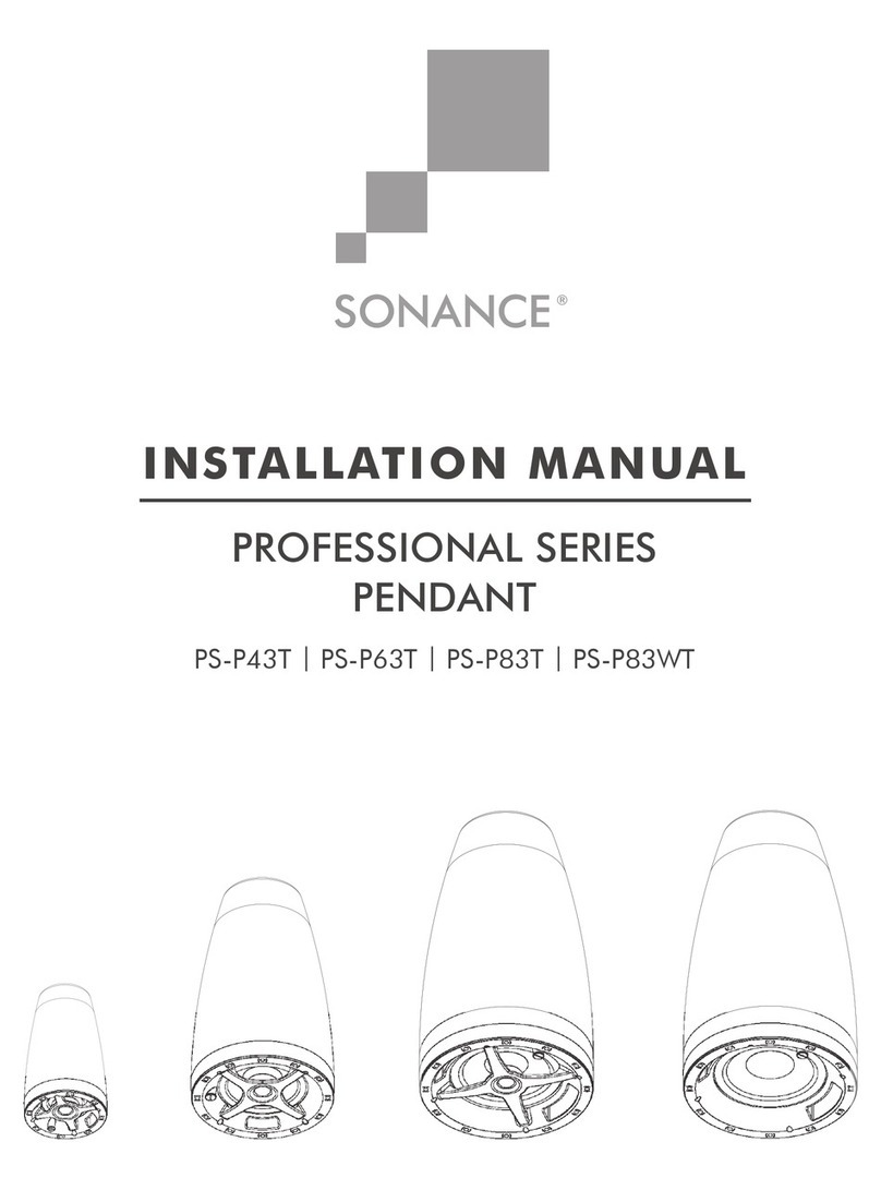 Sonance PS-P43T installation manual