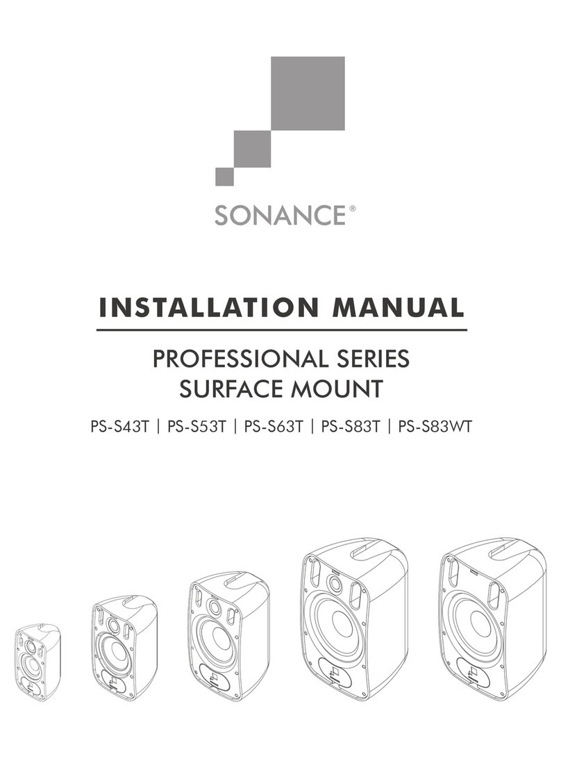 Sonance PS-S43T installation manual