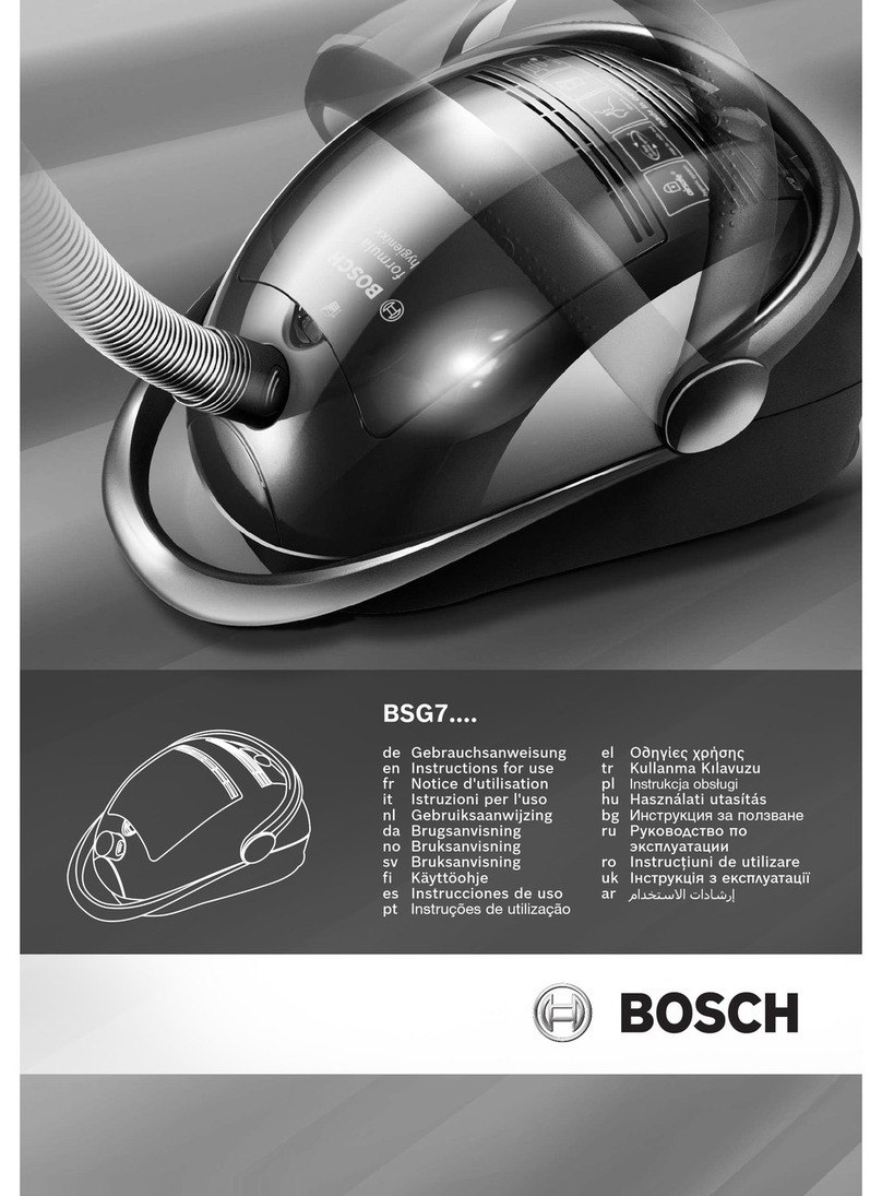 Bosch BSG7 User manual