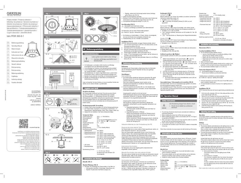 Grasslin talis PFDR 360-8-1 operating manual