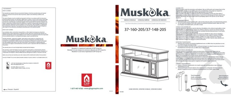 Muskoka 37-160-205 User manual