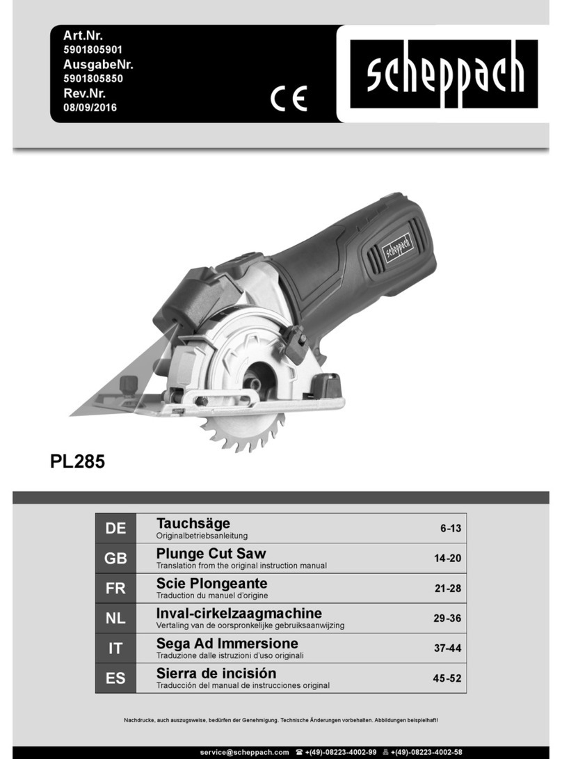 Scheppach PL285 Assembly instructions