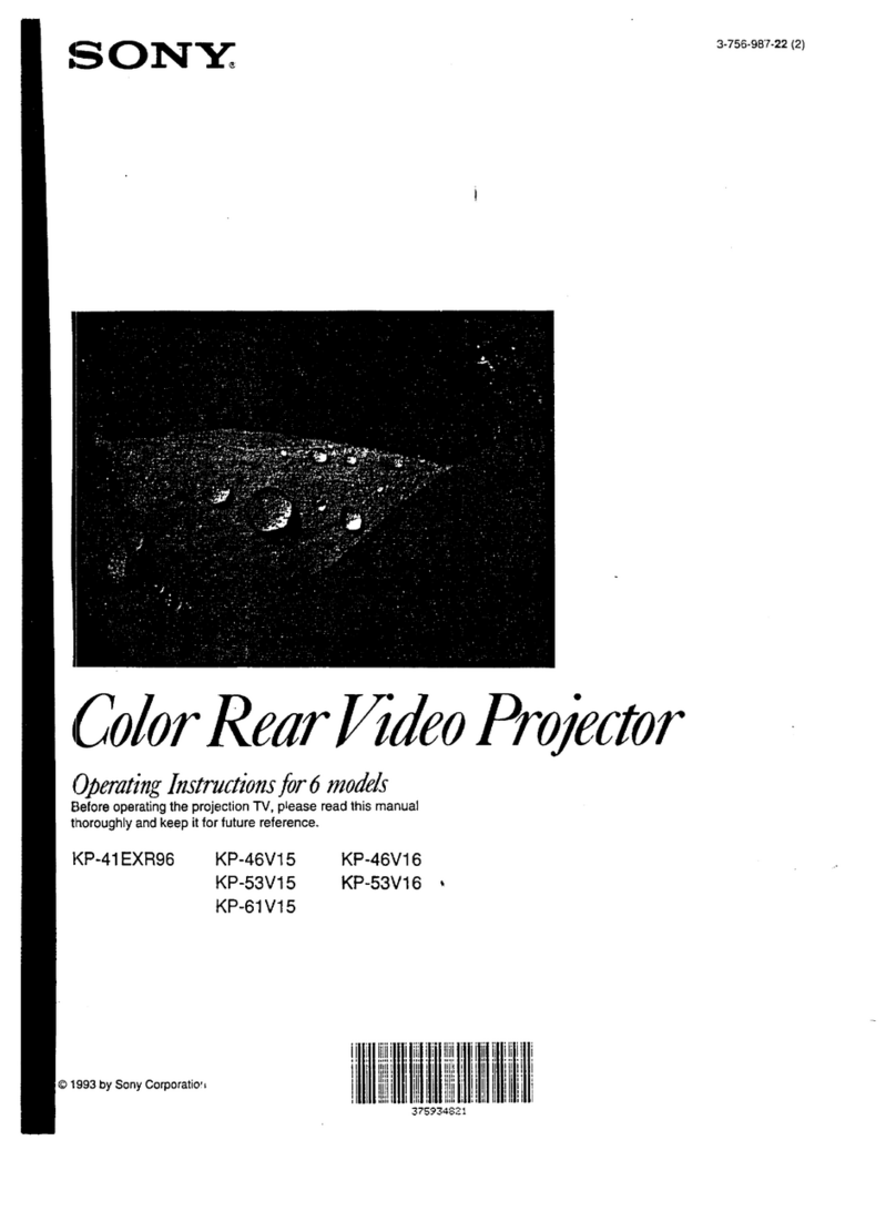 Sony KP-41 EXR96 User manual