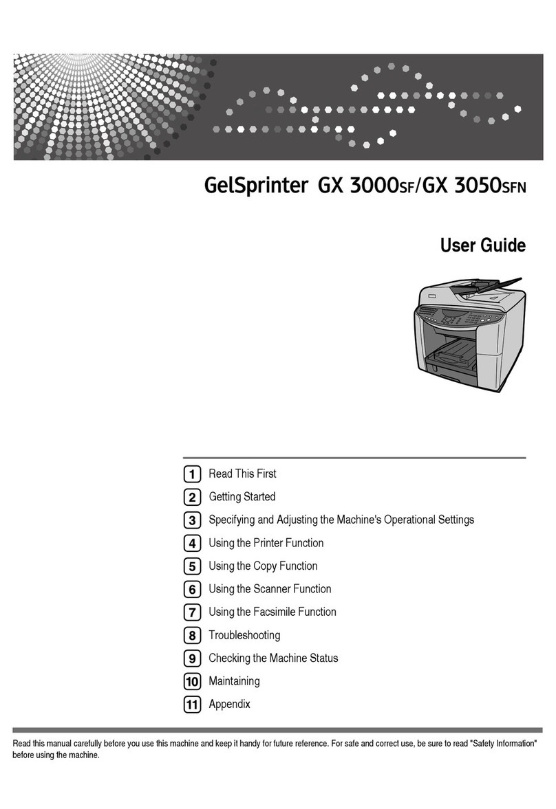 Ricoh GELSPRINTER GX 3000SF user guide
