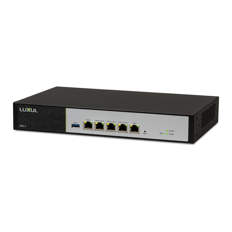 Luxul EPIC 4 User manual