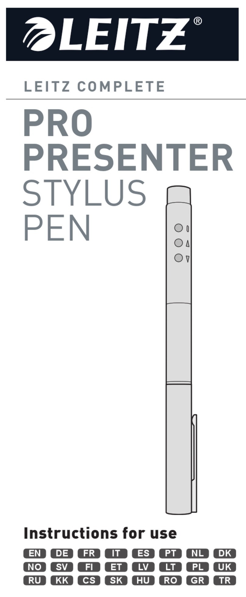 LEITZ PRO PRESENTER Instructions for use