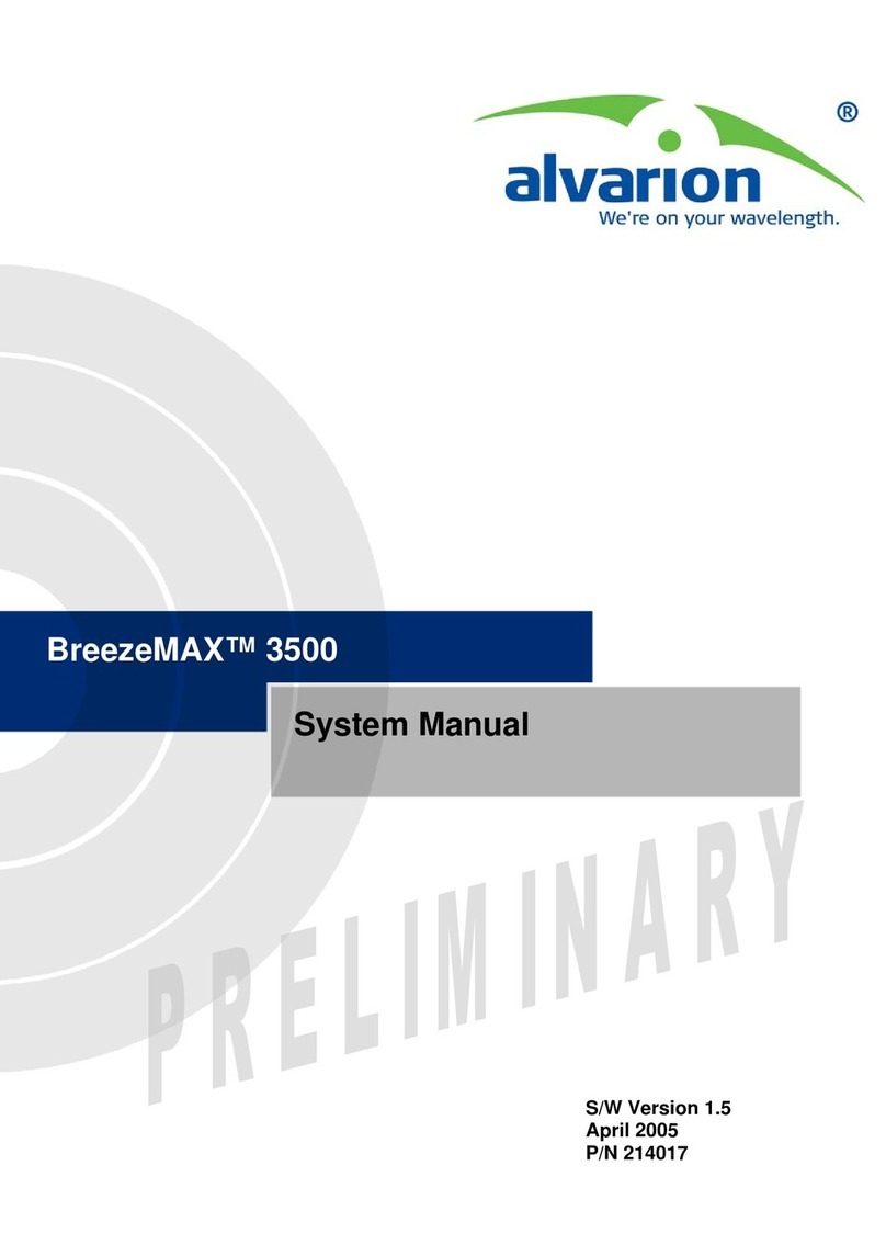Alvarion BreezeMAX 3500 User guide
