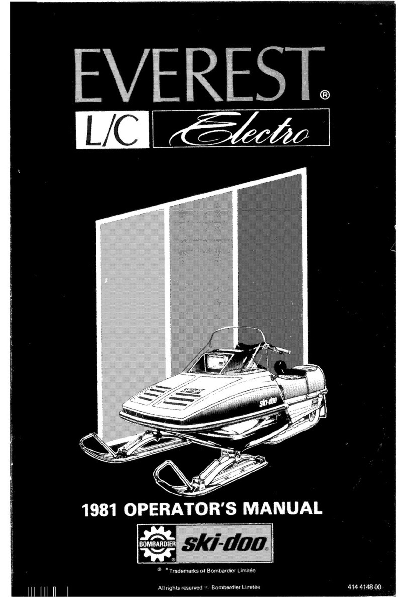 Ski-Doo EVEREST L/C ELECTRO 1981 User manual