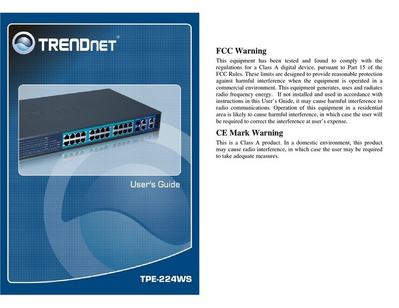 TRENDnet TPE-224WS - Web Smart PoE Switch User manual
