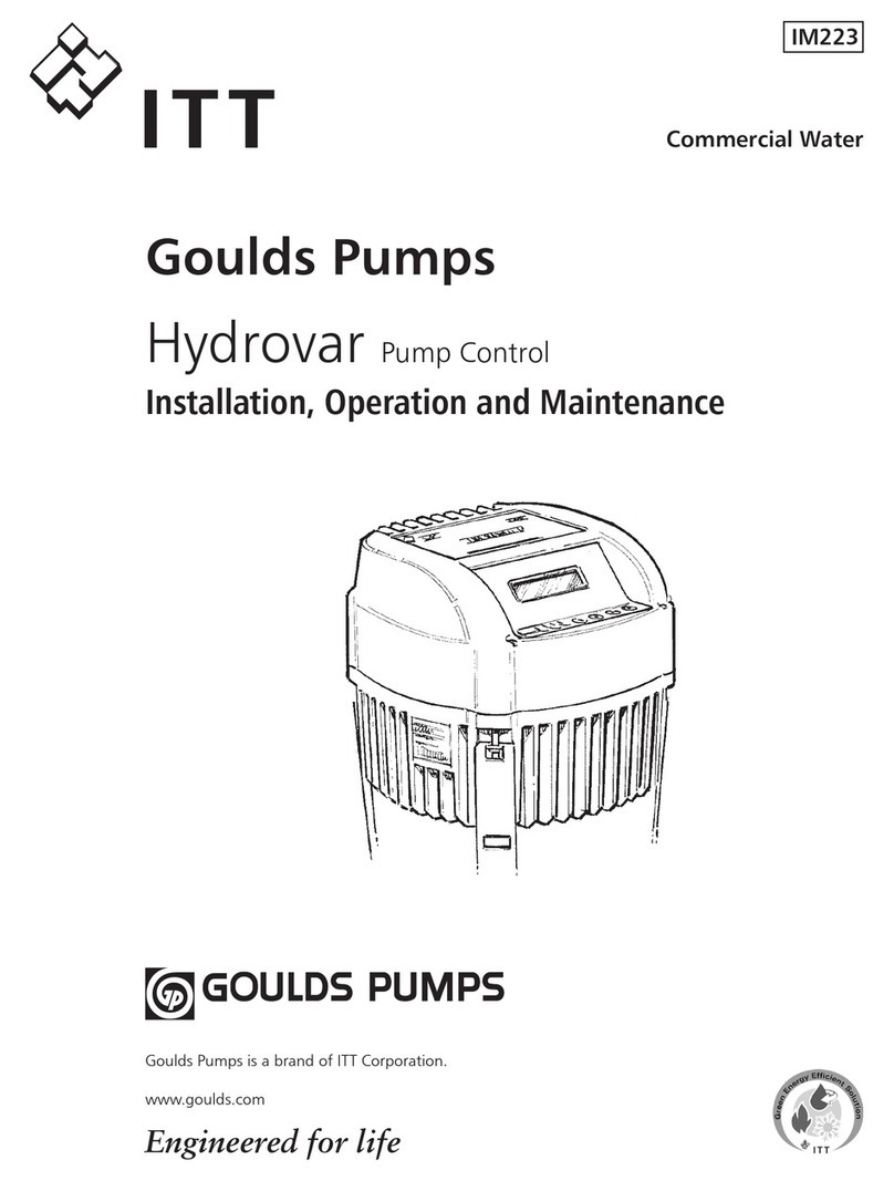 ITT Hydrovar Installation, operation and maintenance