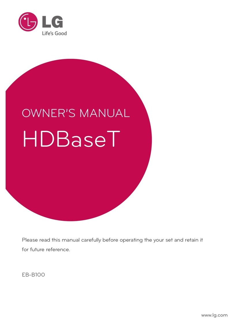 LG hdbaset EB-B100 User manual