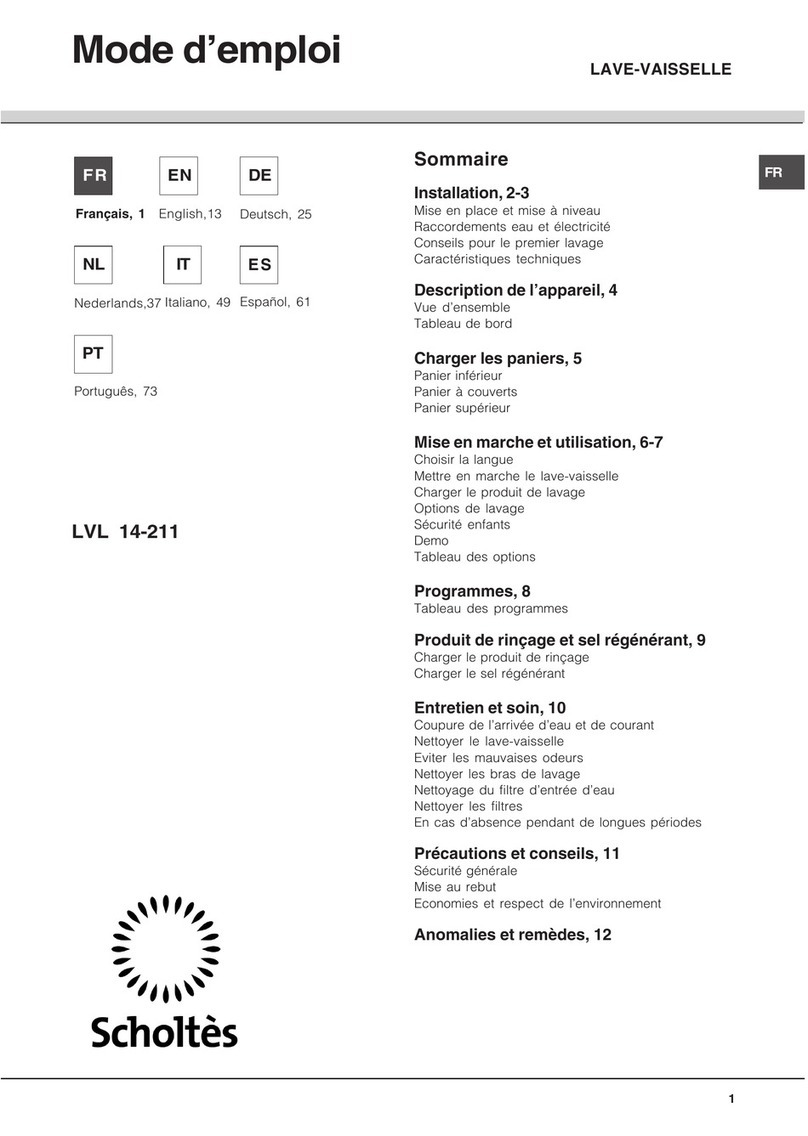 SCHOLTES LCL 14-211 operating instructions