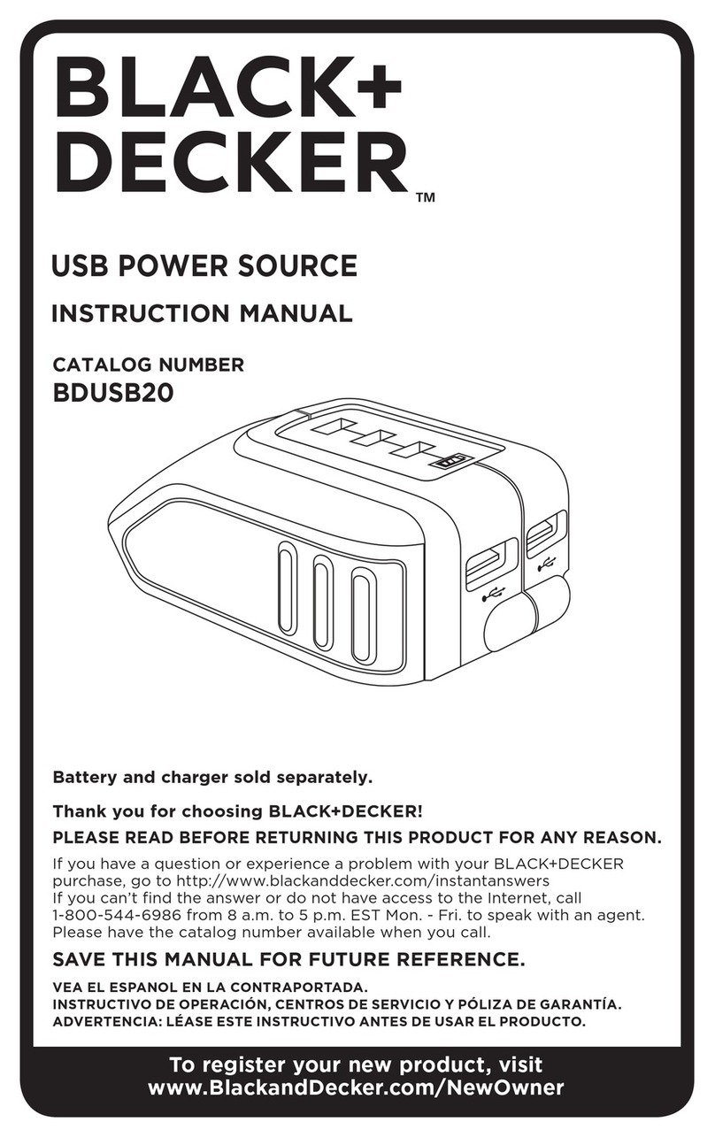 Black & Decker BDUSB20 User manual