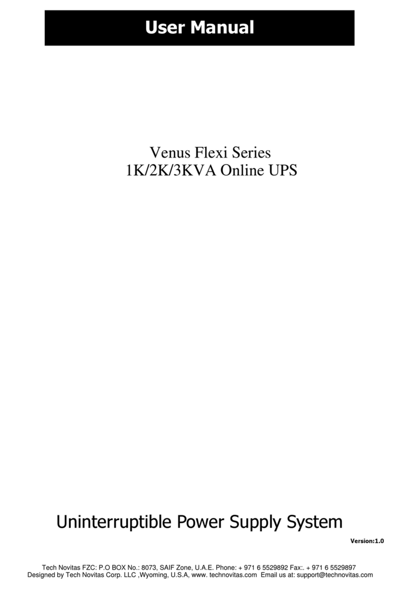 Tech Novitas venus flexi series user manual