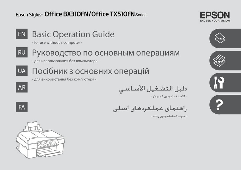 Epson Office BX310FN Series Assembly instructions