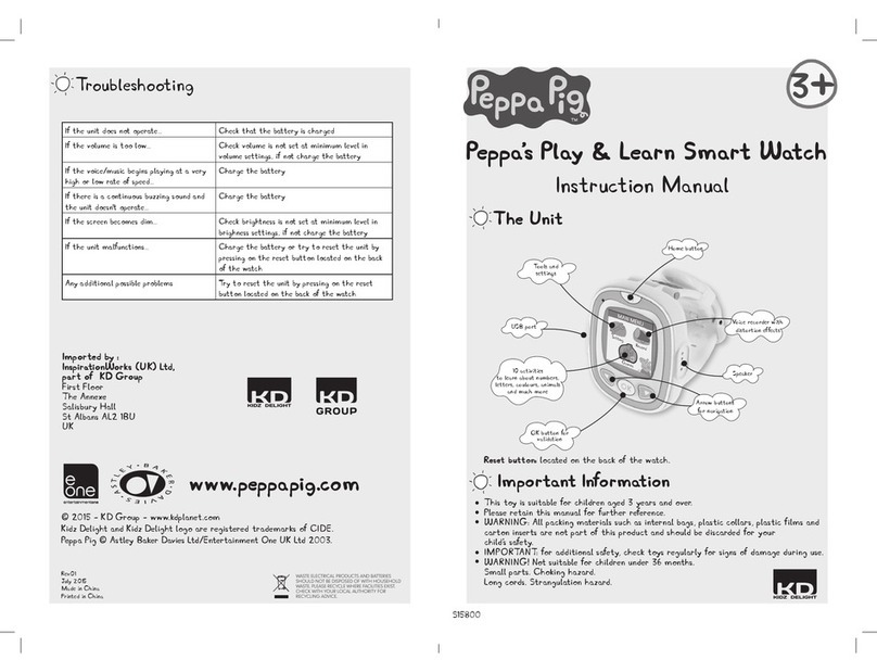 KD interactive Peppa Pig instruction manual