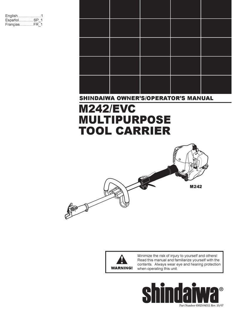 Shindaiwa M242/EVC Owner's/operator's manual