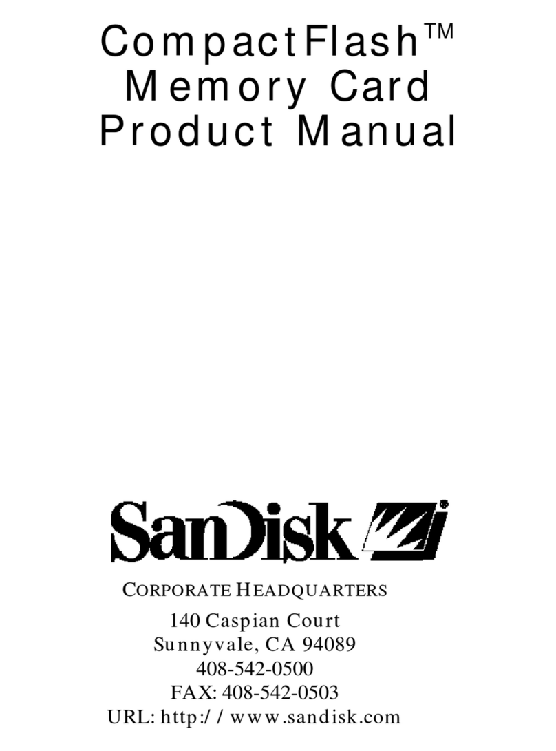 SanDisk CompactFlash User manual