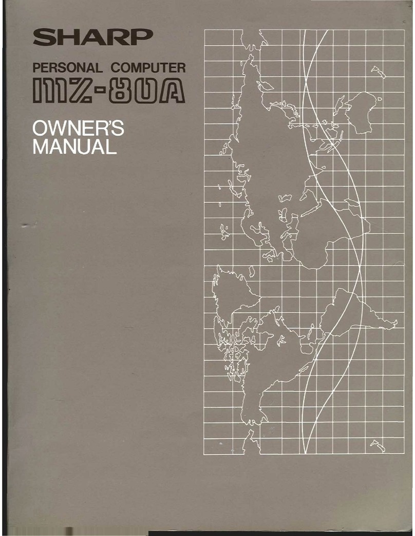 Sharp MZ-80A User manual Sharp MZ-80A User manual