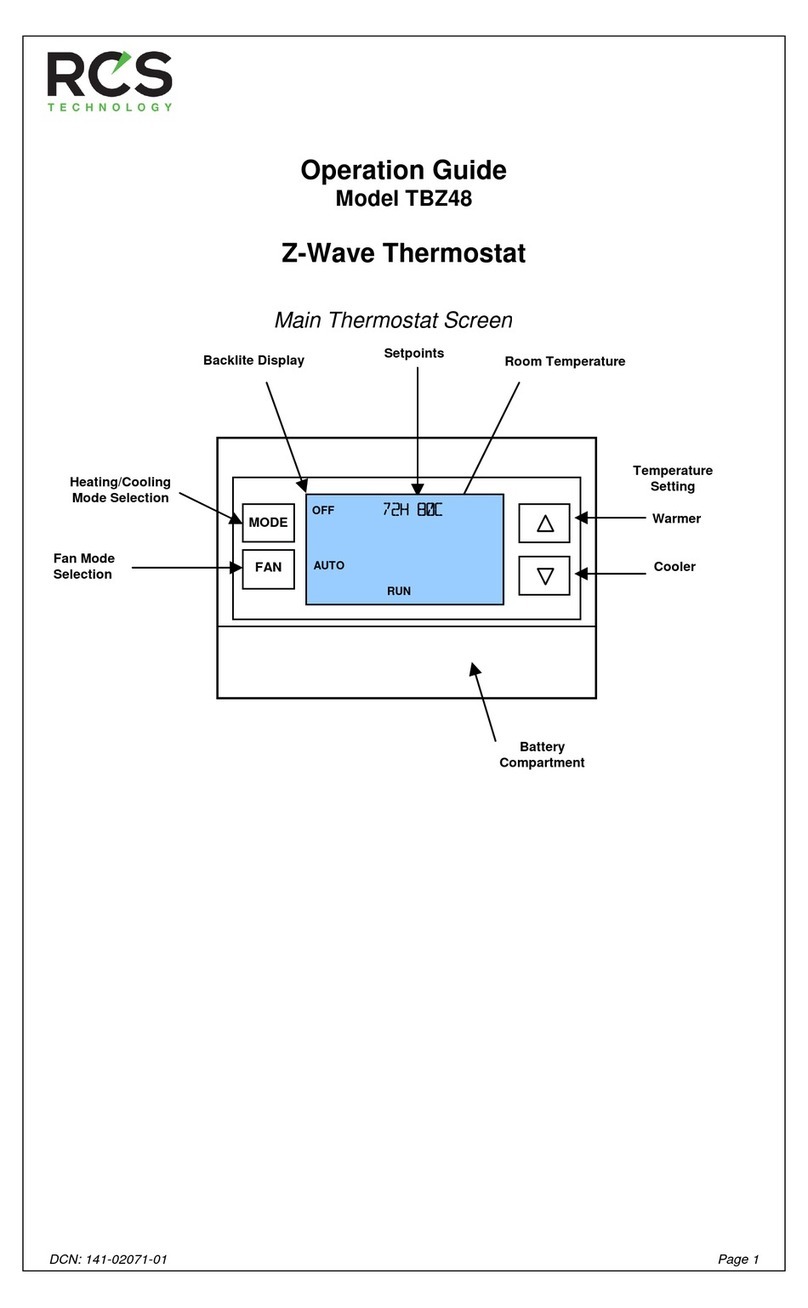 RCS TBZ48 Operation guide