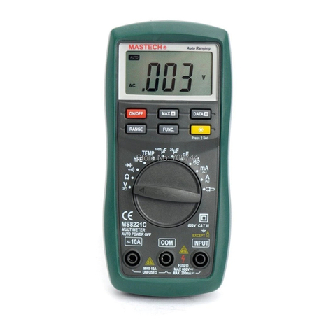 Mastech MS8221C User manual