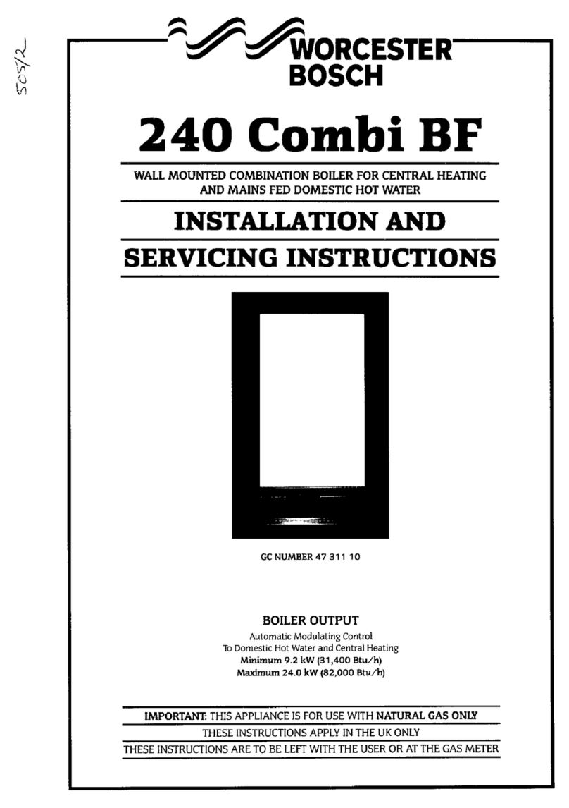 Worcester 240 Combi BF Installation and servicing instrucnion