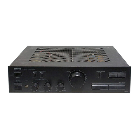 Onkyo A-8037 User manual Onkyo A-8037 User manual