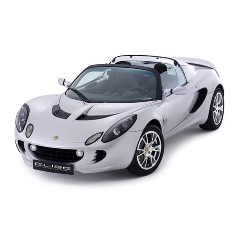 Lotus 2004 ELISE Owners handbook suppliment