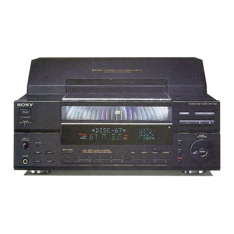 Sony CDPCX100 operating instructions