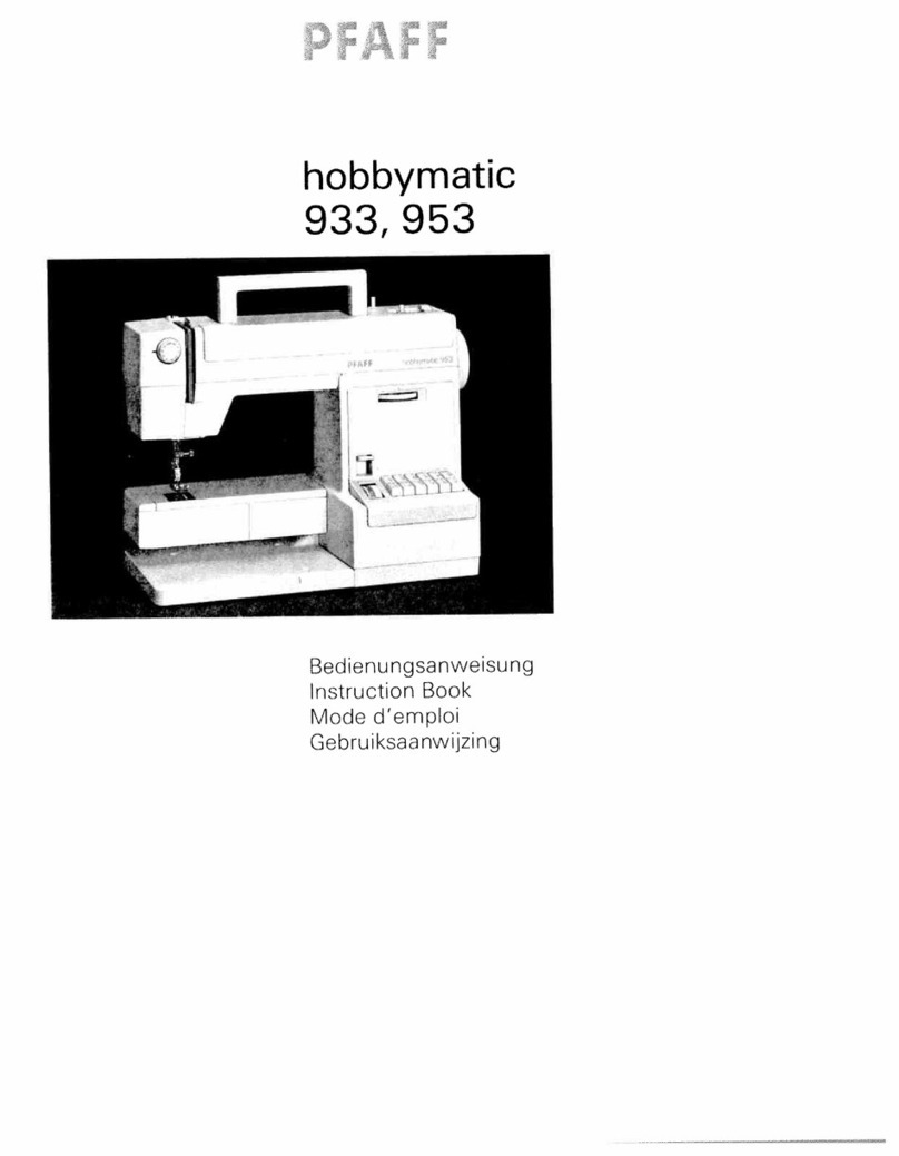 Pfaff hobbymatic 933 User manual Pfaff hobbymatic 933 User manual