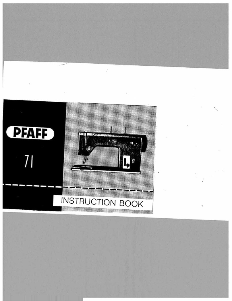 Pfaff 71 User manual