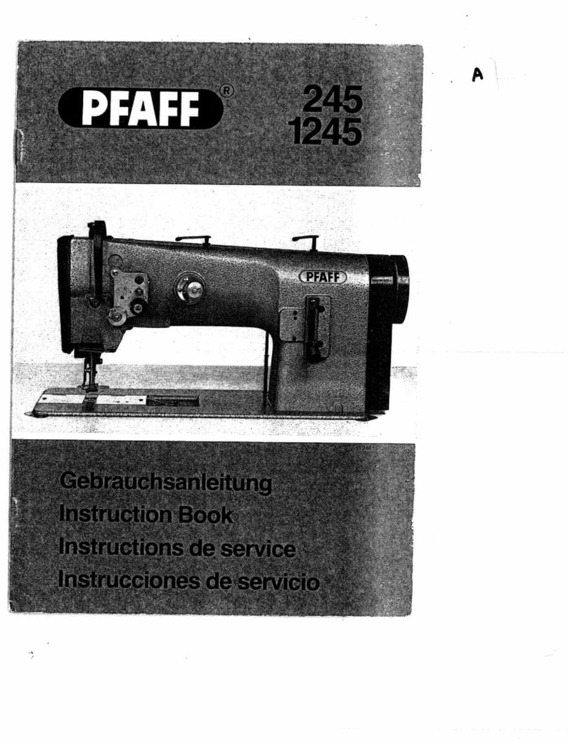 Pfaff 245 User manual