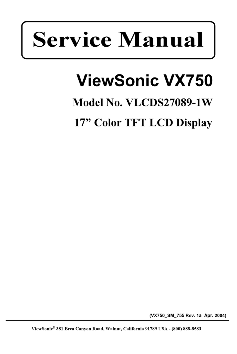 ViewSonic VX750 VLCDS27089-1W User manual
