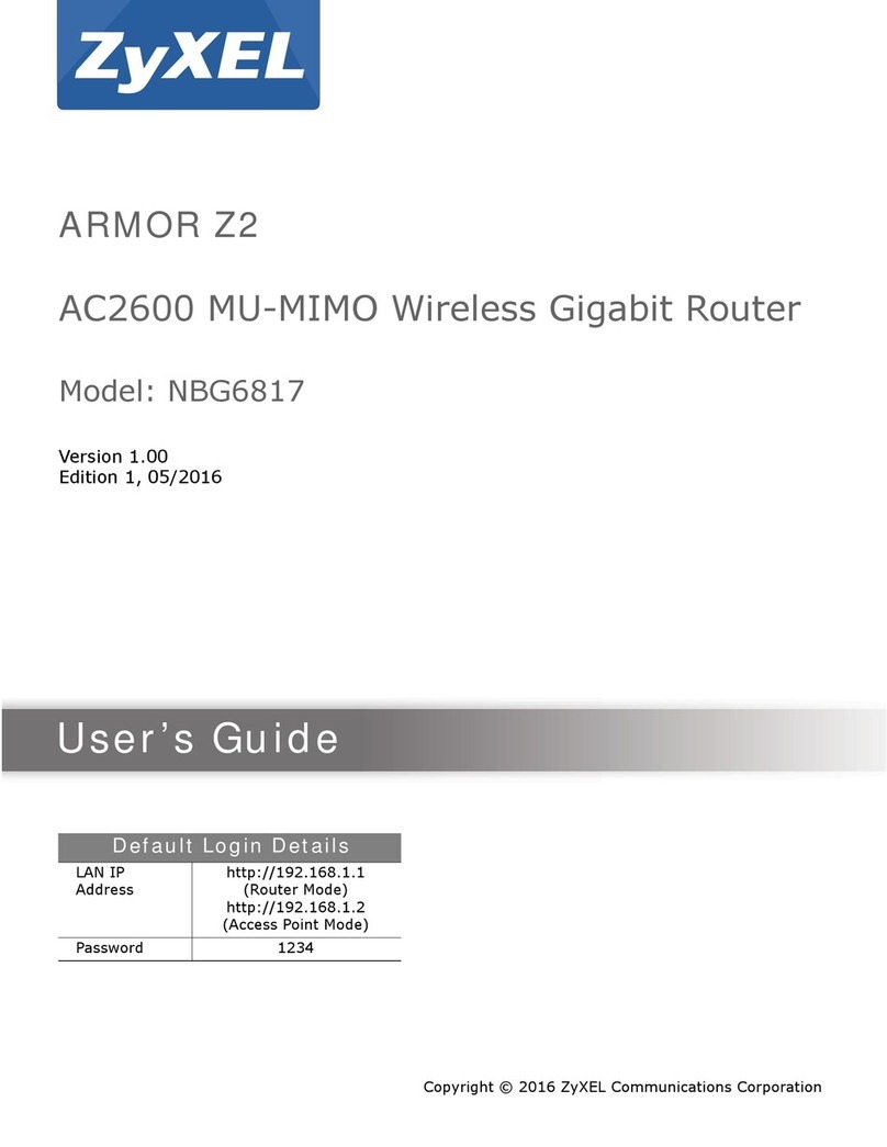 ZyXEL Communications armor z2 NT8700-ROG User manual