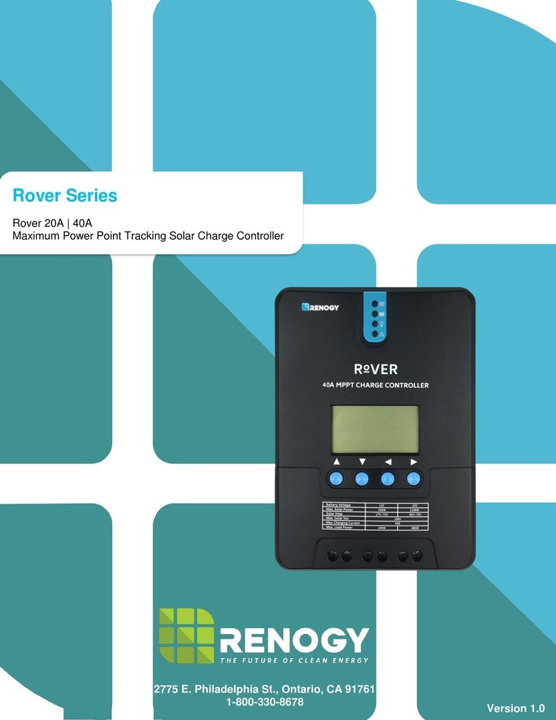 Renogy Rover 40A User manual Renogy Rover 40A User manual