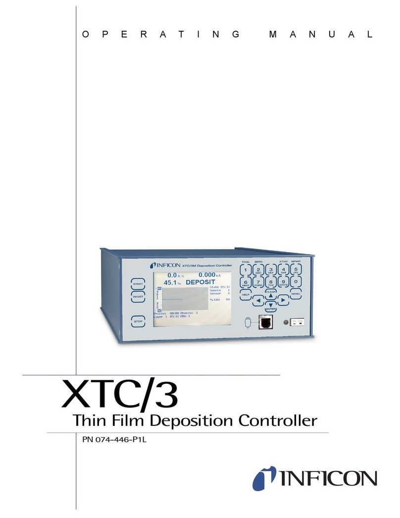 Inficon XTC/3 User manual Inficon XTC/3 User manual