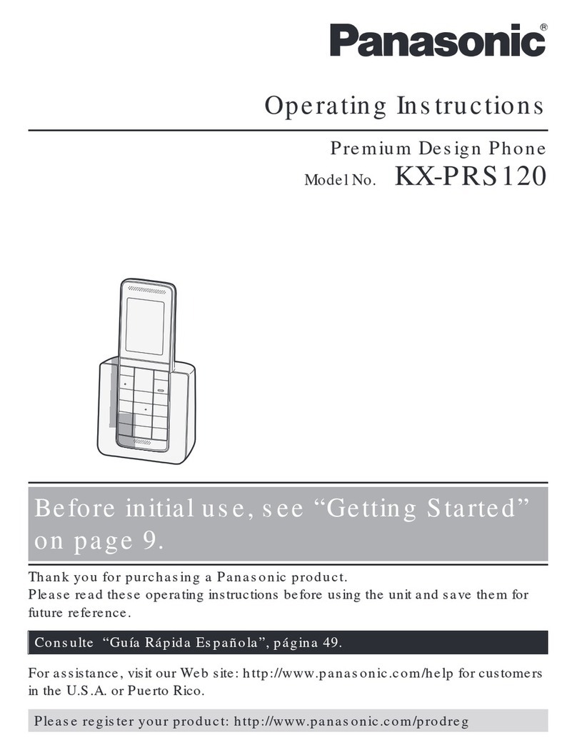 Panasonic KX-PRS120 User manual