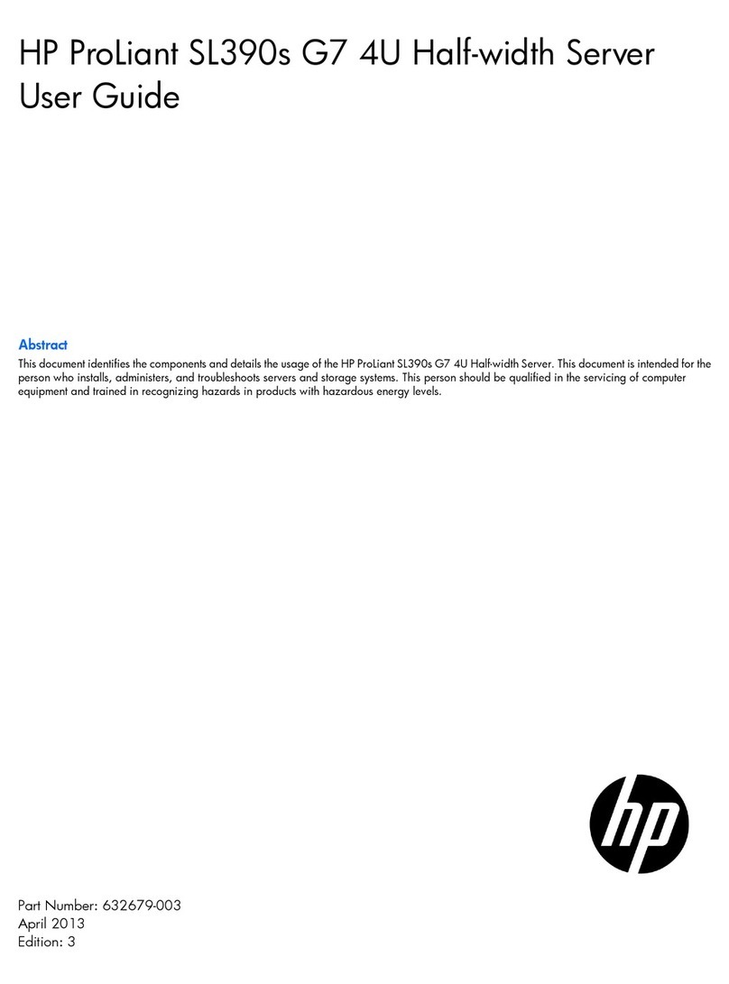 HP ProLiant SL390s G7 2U User manual