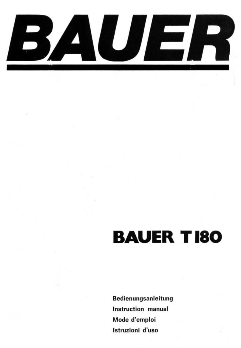 Bauer T180 instruction manual