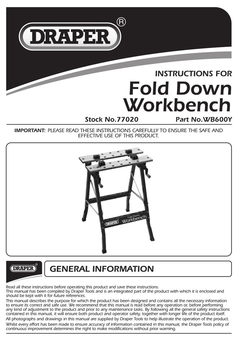 Draper 77020 instructions
