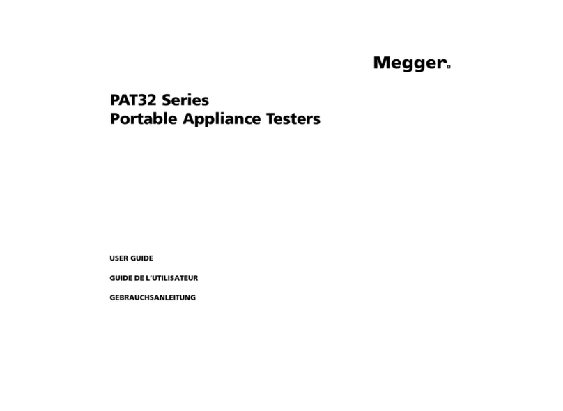 Megger PAT32 Series User manual