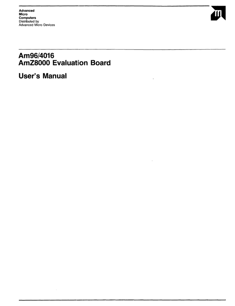 Advanced Micro Computers Am96/4016 user manual